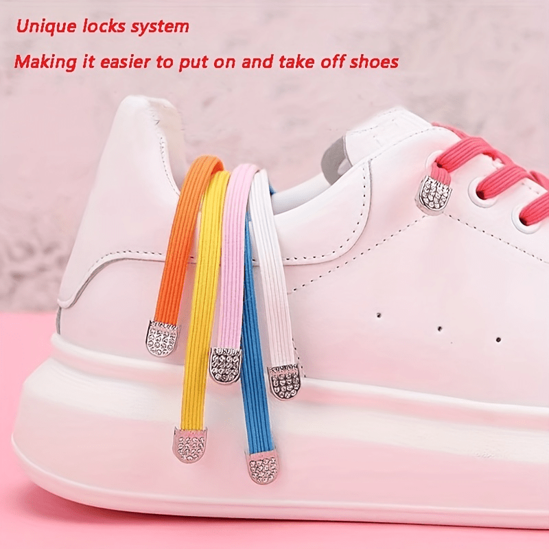 Stainless Steel Shoelace End Clips 10x9mm No Tie Shoe Lace Tips Dark Gray 8pcs