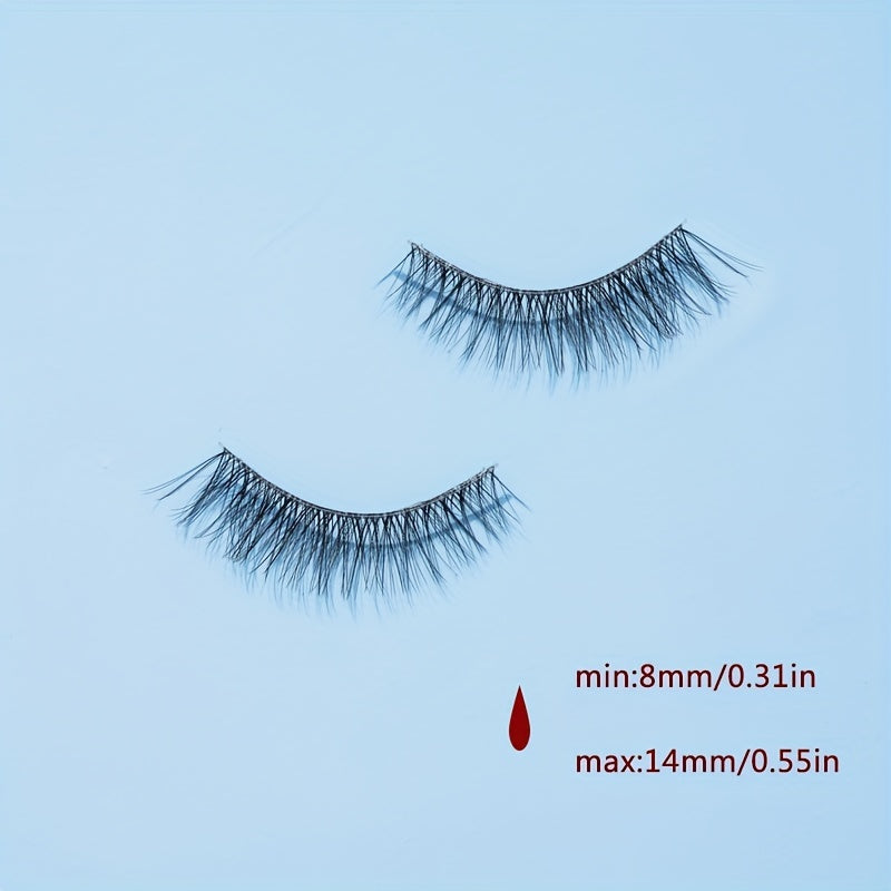 7 Pairs 5D 14mm Manga Lashes Crisscross Style Anime False Eyelashes