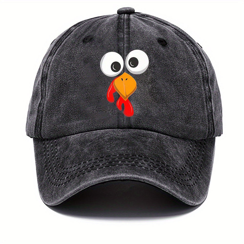Bird Print Baseball Cap Sun Protection Hat