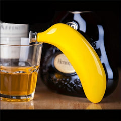 Banana Wine Pot 5oz Stainless Steel Bottle, Funnel for Bar Party, Creative Gift