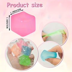 5pcs Rubber Soft Blocks Mixed Colors Toys Prizes Thanksgiving Christmas