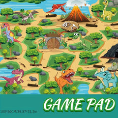 Dinosaur Toy Animal Game Carpet Crawling Mat Waterproof Map