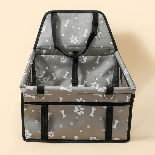 Breathable Oxford Pet Dog Car Booster Seat Soft Washable Travel Carrier Cage