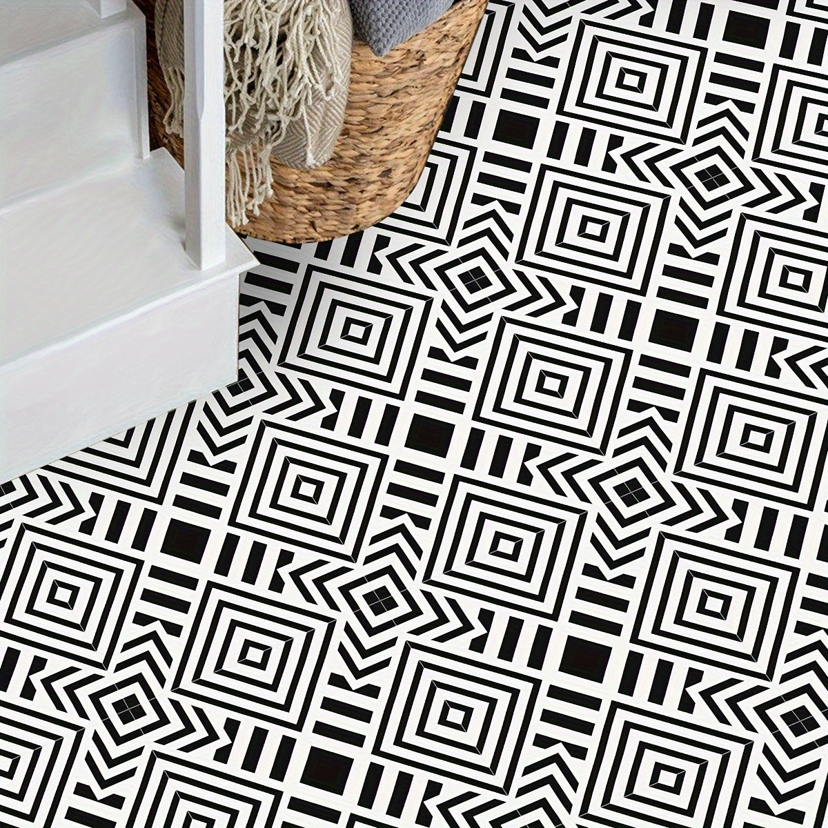 10pcs Waterproof Floor Sticker 0.7mm Thickeness for Home Decoratio