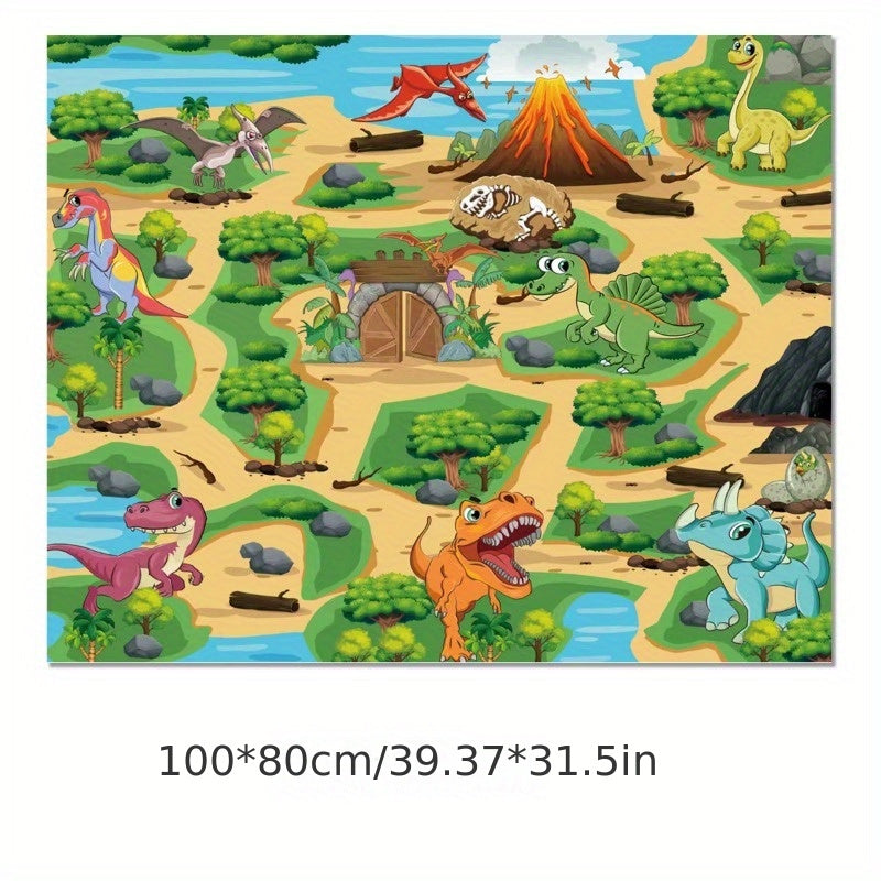 Dinosaur Toy Animal Game Carpet Crawling Mat Waterproof Map