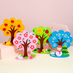 Kids 3D Four Seasons Tree Decoration DIY Puzzle Kit