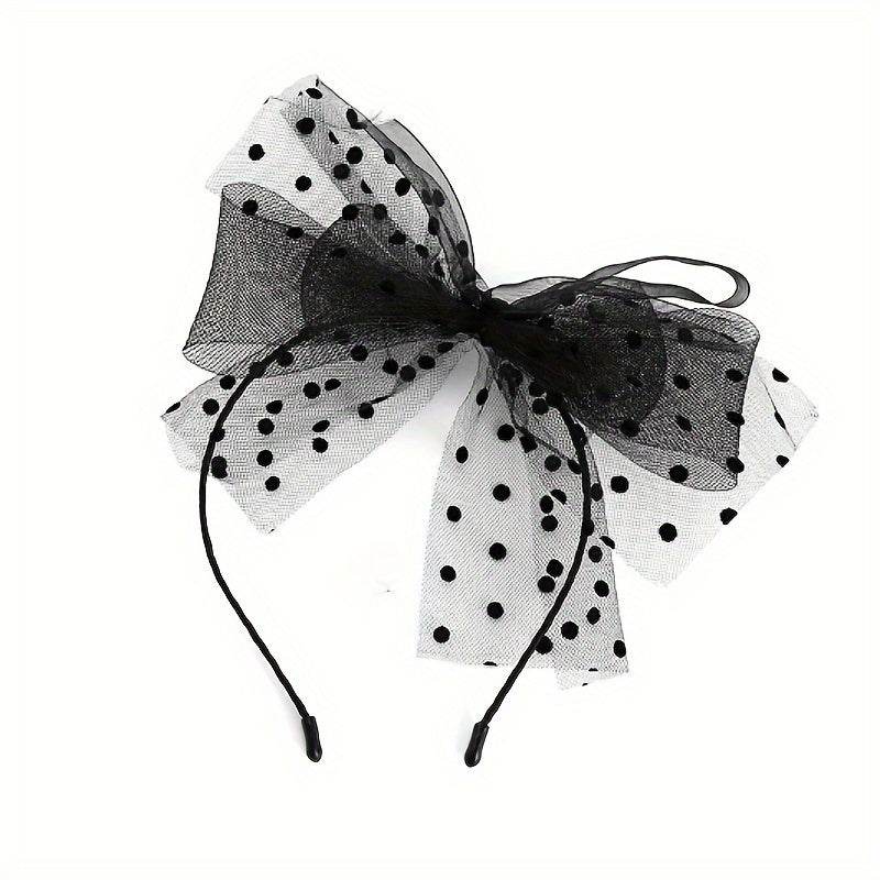 Gothic Cartoon Mask Bow Hairband Necklace Earrings Set