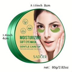 Green Moisturizing Eye Mask for Dark Circles and Wrinkles