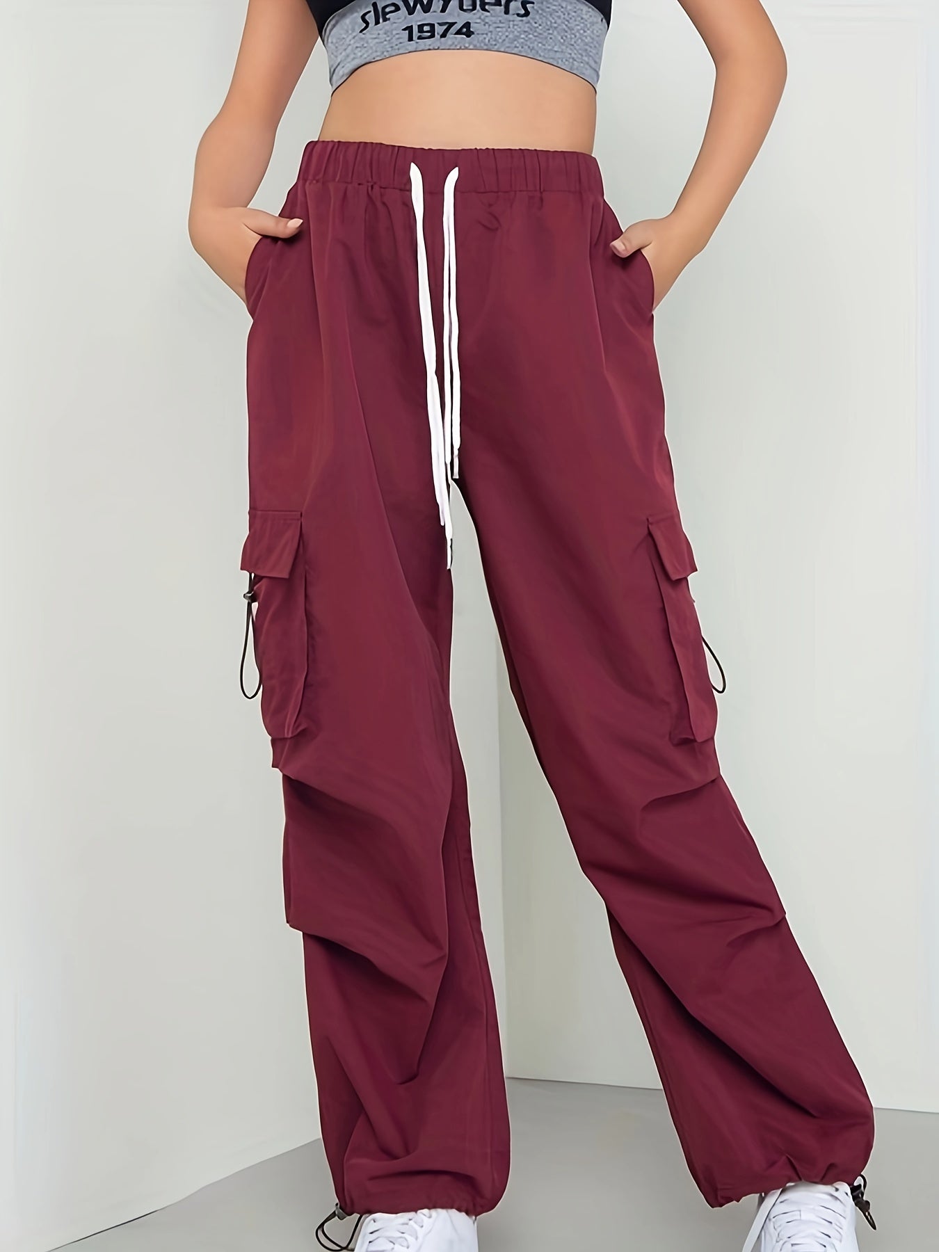  Y2K Drawstring Cargo Trousers