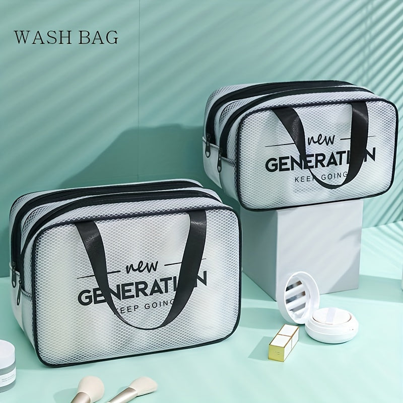 Makeup Bag with Dry and Wet Separation Extra Large Capacity