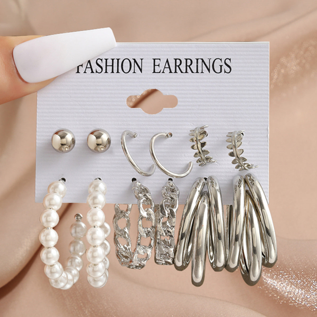 9 Styles Heart Butterfly Geometric Earrings Set Women's Jewelry