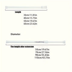 Telescopic Curtain Rod for Bathroom and Bedroom Punch-Free