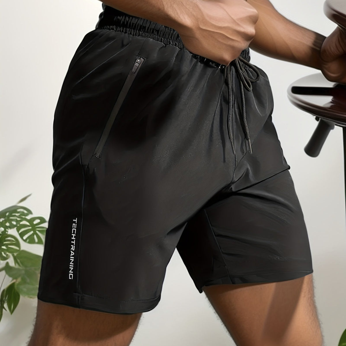 Comfy Active Shorts with Zipper Pockets for Men