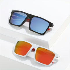 Double Sun Protection Sunglasses for Cycling Sports with Leather Box