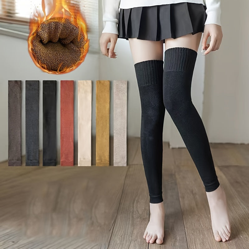 Thigh High Thermal Winter Socks Over The Knee Leg Warmers