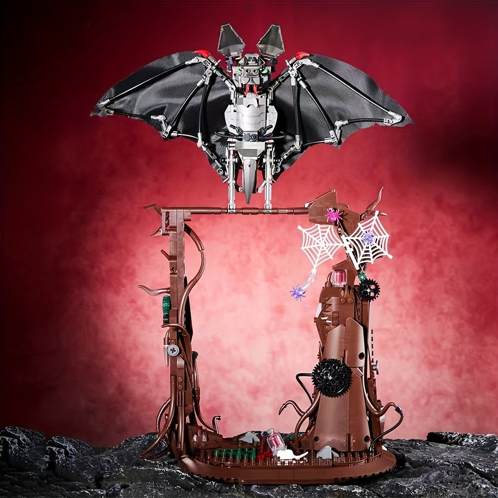 Creative Bat Building Blocks with Glow in the Dark Eyes Toy