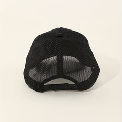 Printed Trucker Hat Mesh Breathable Baseball Cap Unisex Dad Hats