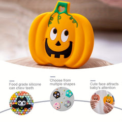 Halloween Teether Pumpkin Pendant Teething Toy