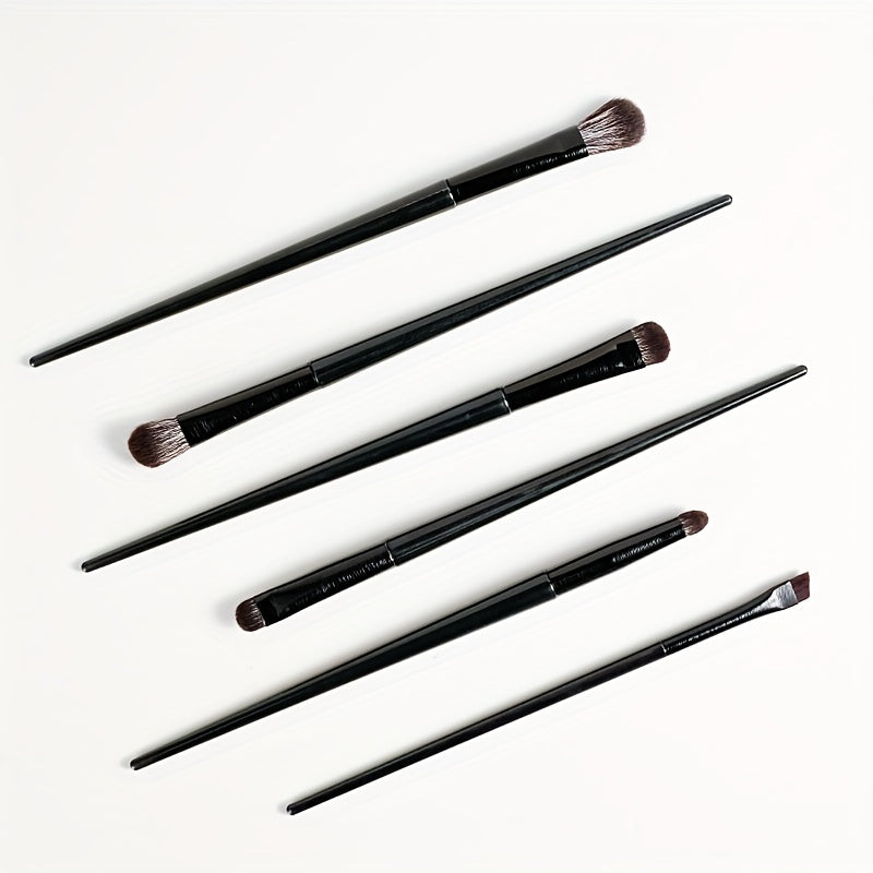 6pcs Soft Synthetic Eye Makeup Brushes Set for Eyeshadow Blending