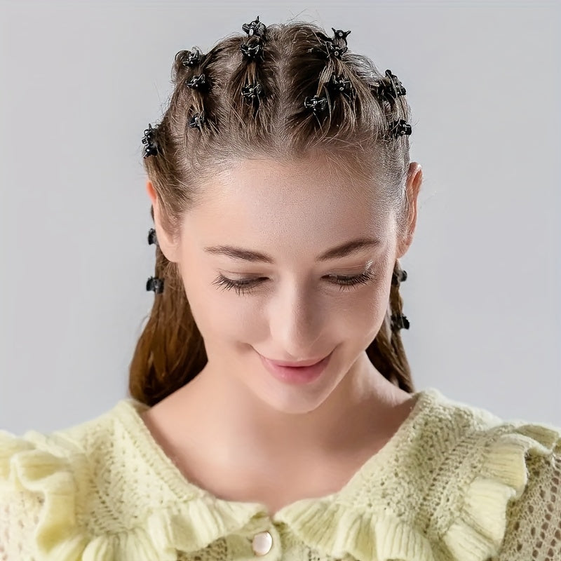 100 PCS Metal Hair Claw Dreadlocks Mini Hair Clip Women Girls Ponytail Hair Jewe