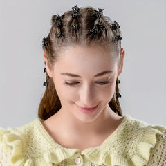 100 PCS Metal Hair Claw Dreadlocks Mini Hair Clip Women Girls Ponytail Hair Jewe