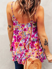 Floral Print Cami Top Summer Sleeveless Top Women's Clothing