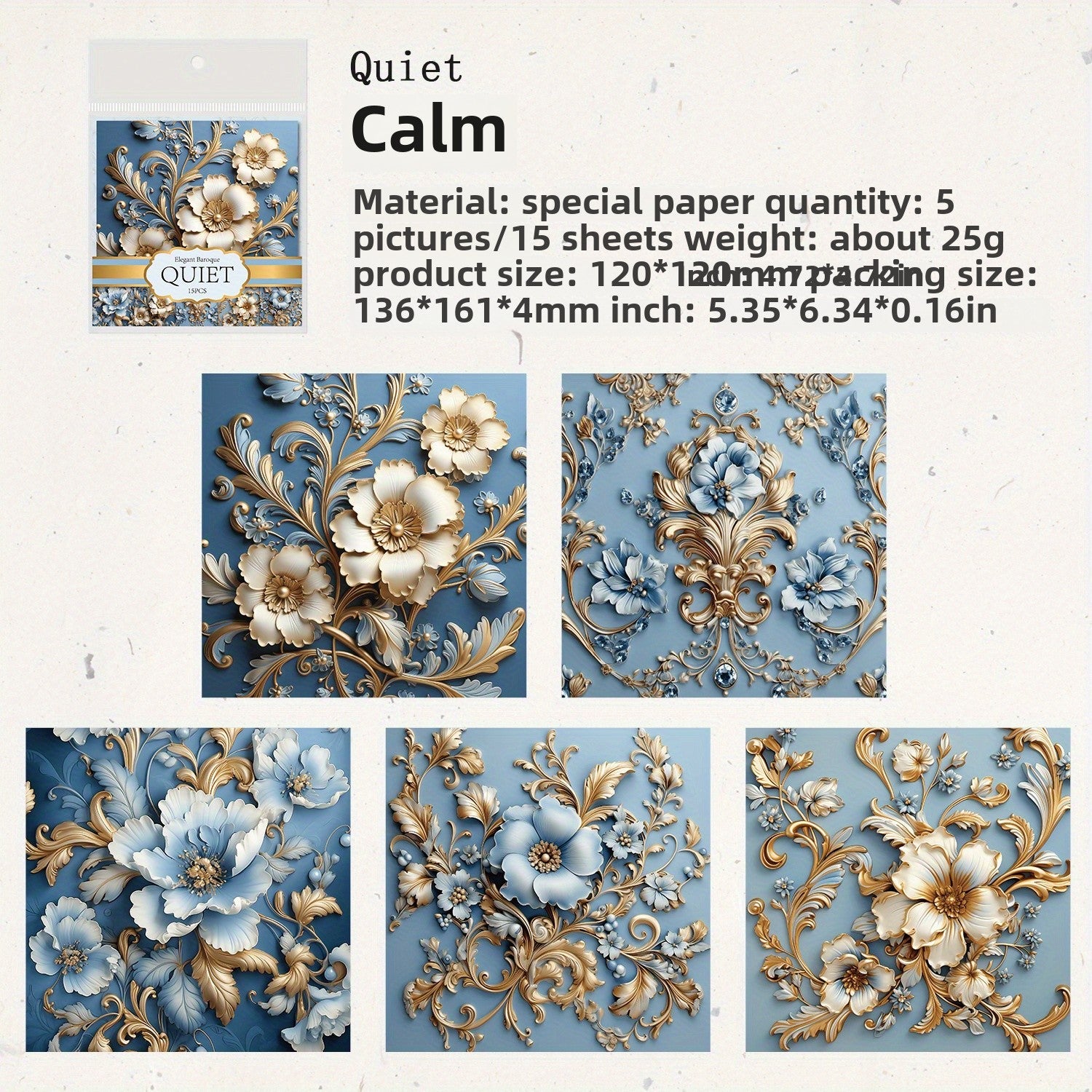 Baroque Vintage Stationery for Journal Collage DIY