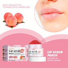 Peach Lip Scrub Exfoliate Moisturize Lips