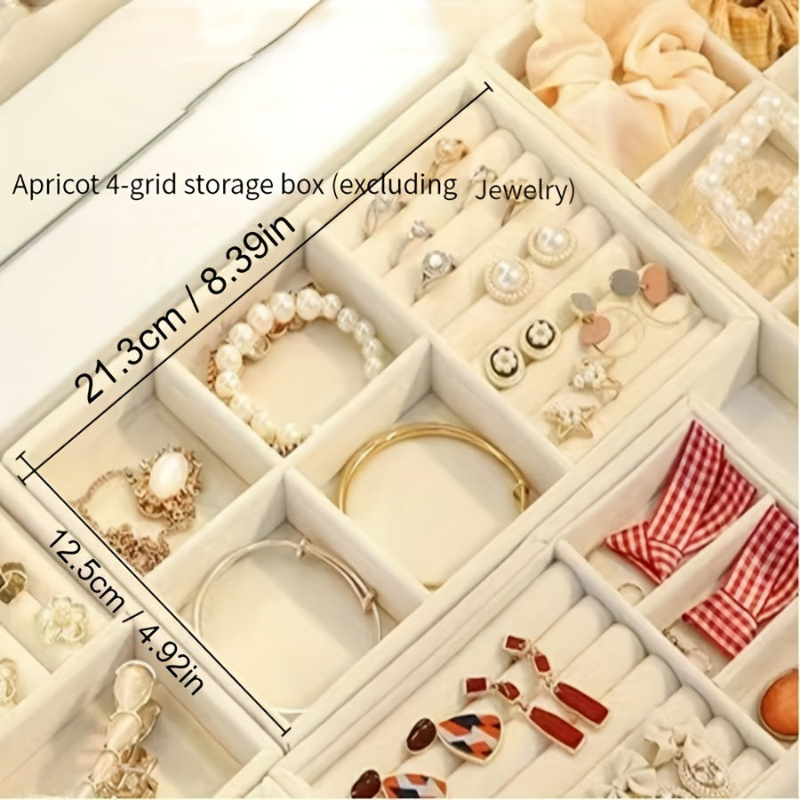 Elegant Jewelry Display Box - Organize Rings, Earrings, Bracelets & Necklaces