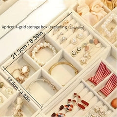 Elegant Jewelry Display Box - Organize Rings, Earrings, Bracelets & Necklaces