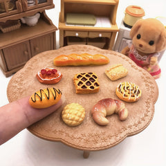 Mini Breads Food Models Dollhouse Accessories Kids Toy