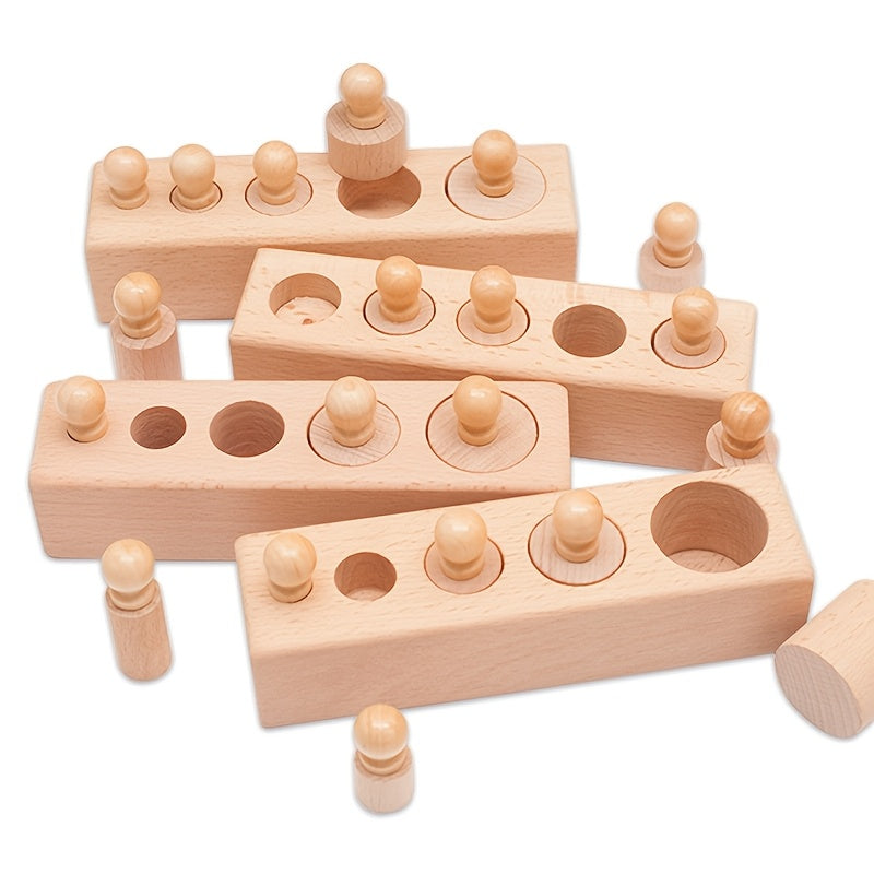 20pcs Wooden Building Blocks Set for Shape Recognition