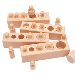 20pcs Wooden Building Blocks Set for Shape Recognition