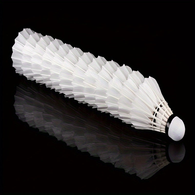 12pcs Feather Badminton Shuttlecocks Indoor Outdoor Competition