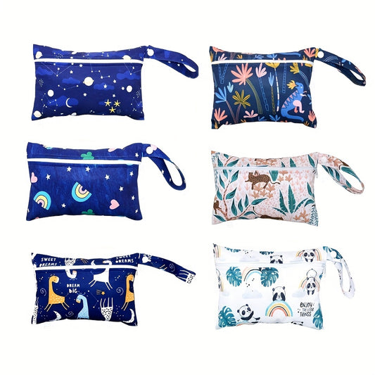 Waterproof Small Wet Bag Diaper Cloth Menstrual Pad Zipper Reusable Washable