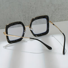 Clear Lens Glasses TR90 Square Frame Anti Light Party Glasses