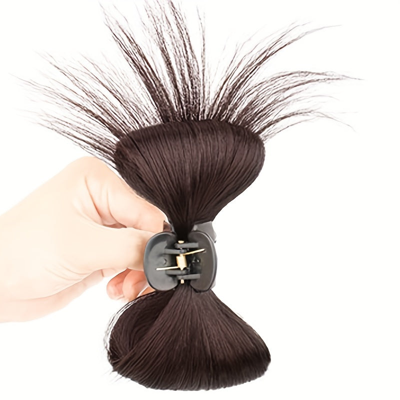 Feather Shuttlecock Hair Bun Clip Synthetic Fiber Hair Extensions