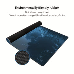 Deer & Forest Large Gaming Mouse Pad Overized Extended Thickened Mat