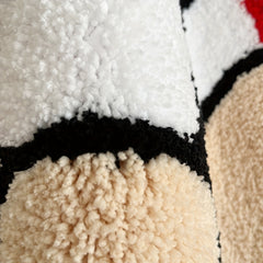 Plush Body Shape Bathroom Rug Mat Washable Non Slip Soft Faux Cashmere Carpet