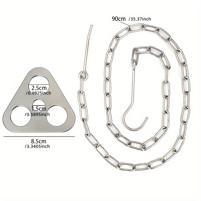 Stainless Steel Campfire Tripod with Adjustable Chain