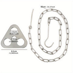 Stainless Steel Campfire Tripod with Adjustable Chain