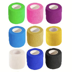 9pcs Pet Self Adhesive Elastic Bandage Breathable Wrap Prevent Injuries