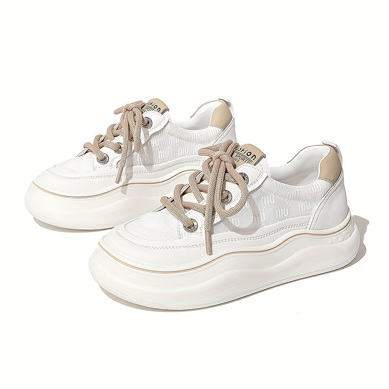Women's Letter Graphic Outdoor Board Shoes Thick Bottom Casual Sneakers