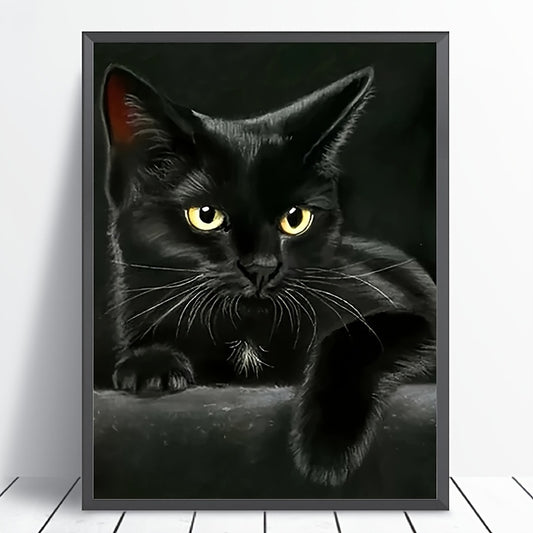 DIY Cat Diamond Painting Set 30x40cm Frameless