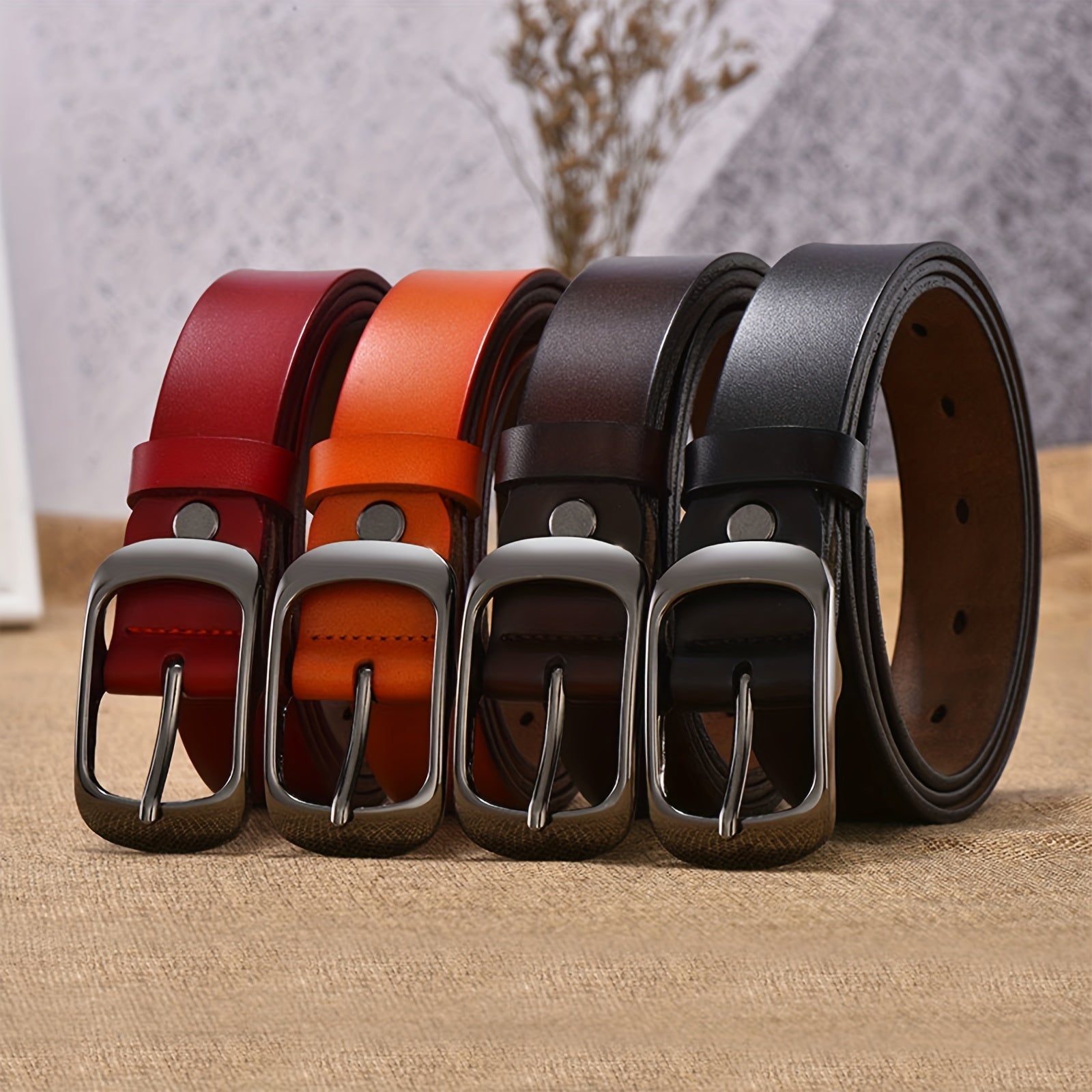Men's Pin Buckle Work & Business Belt for Dad & Husband