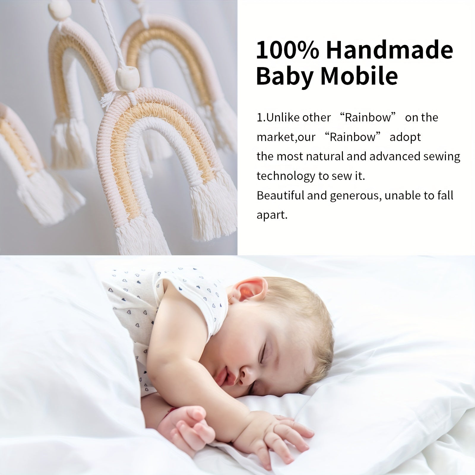 Handcrafted Baby Crib Rattle - Perfect Newborn Gift