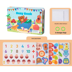 Preschool Reusable Sticker Books - Quiet & Busy Educational Toys
