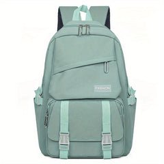 Large Capacity Preppy Backpack Lightweight Laptop Campus Daypack