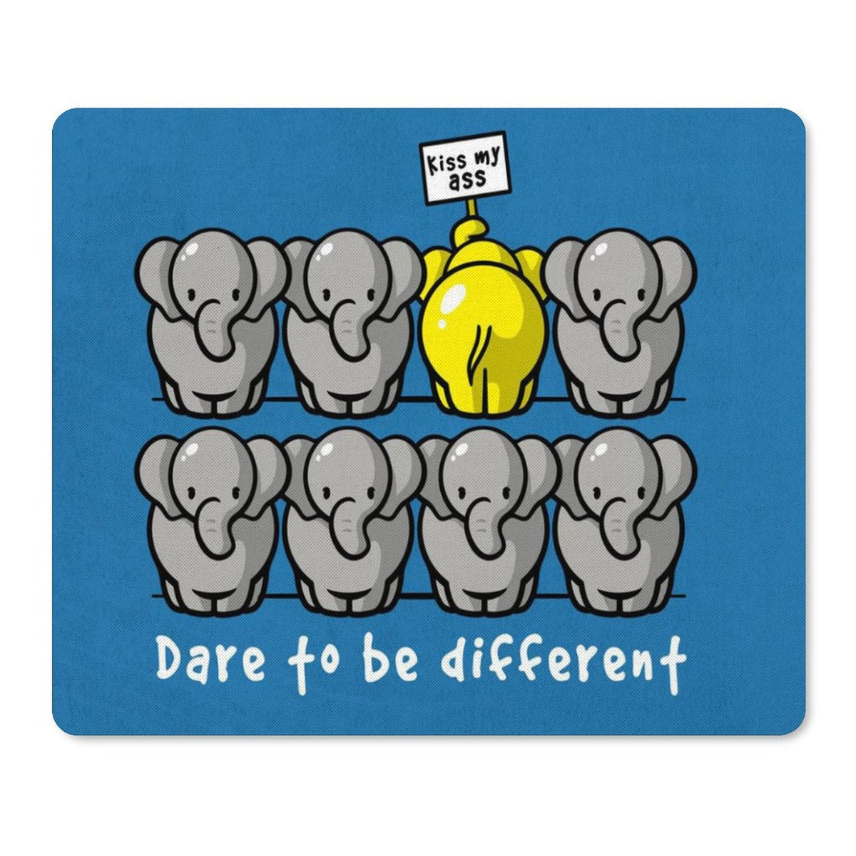Animal Mouse Pad Square Waterproof Non Slip Rubber Base MousePads 7x8.6 Inch