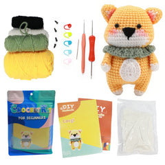 Crochet Kit for Beginners - Learn to Crochet Dog - Step by Step Tutorial